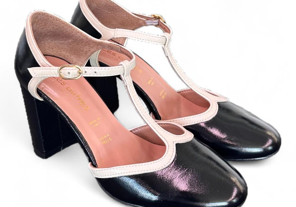 Semiaperto tondo naplak nero crema Les Autres<BR/> 