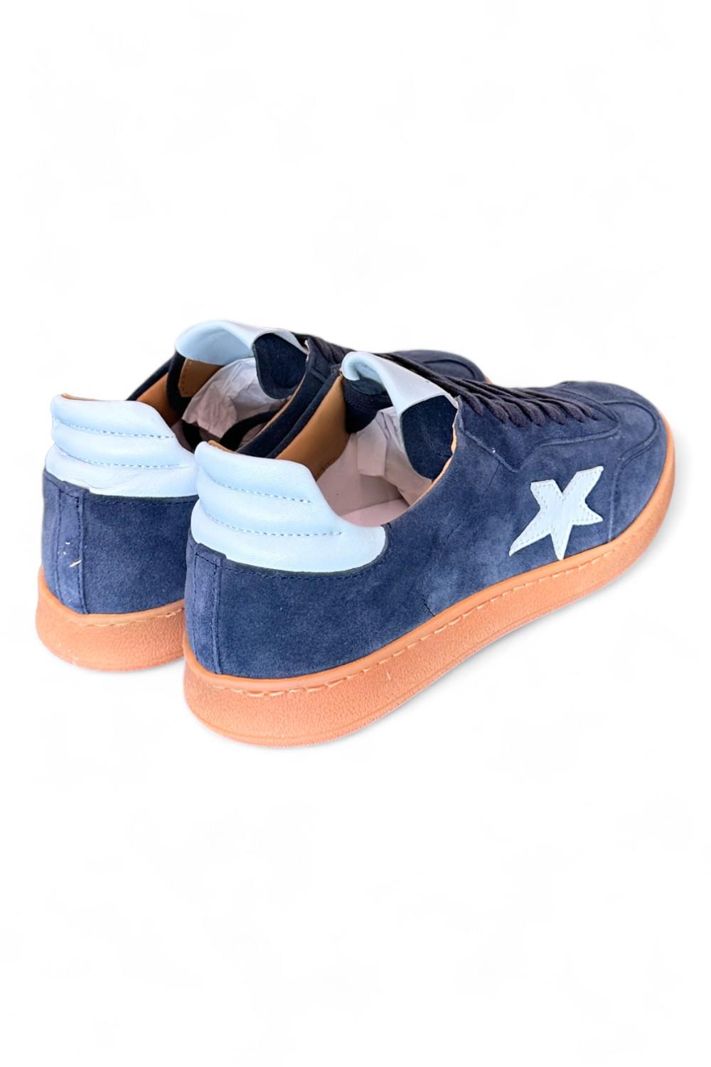 Sneaker uomo stella suede blu Meliné<BR/> 