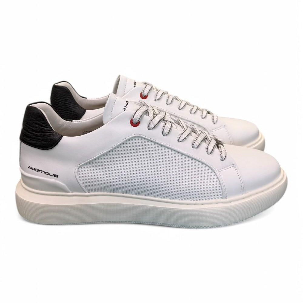 Sneaker eclipse bianca nera Ambitious<BR/> 