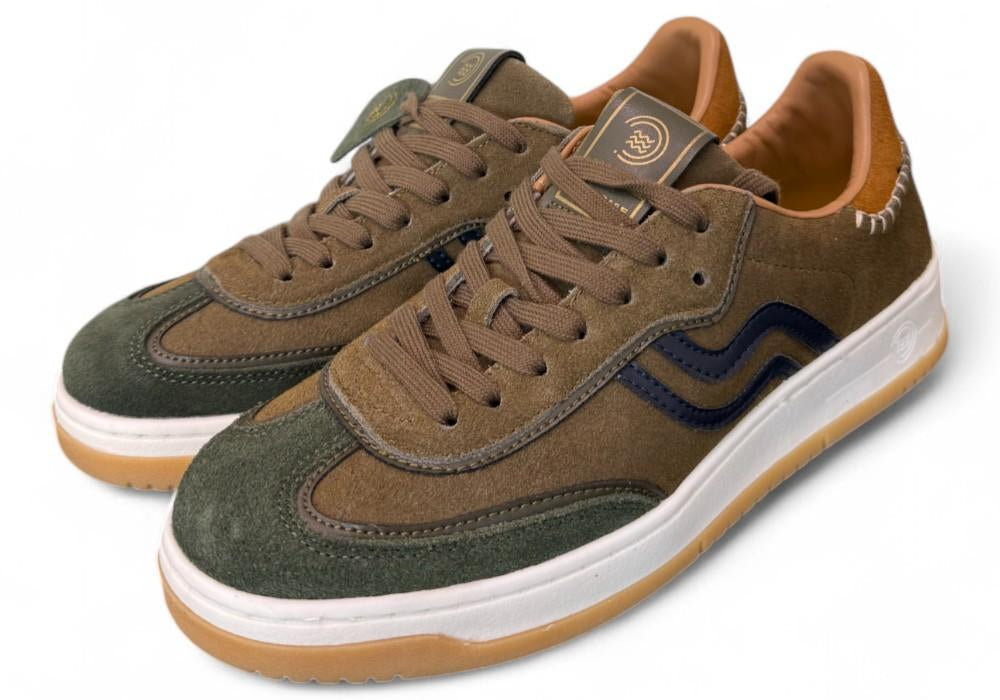 Sneaker uomo Hi suede verde Primabase <BR/> 