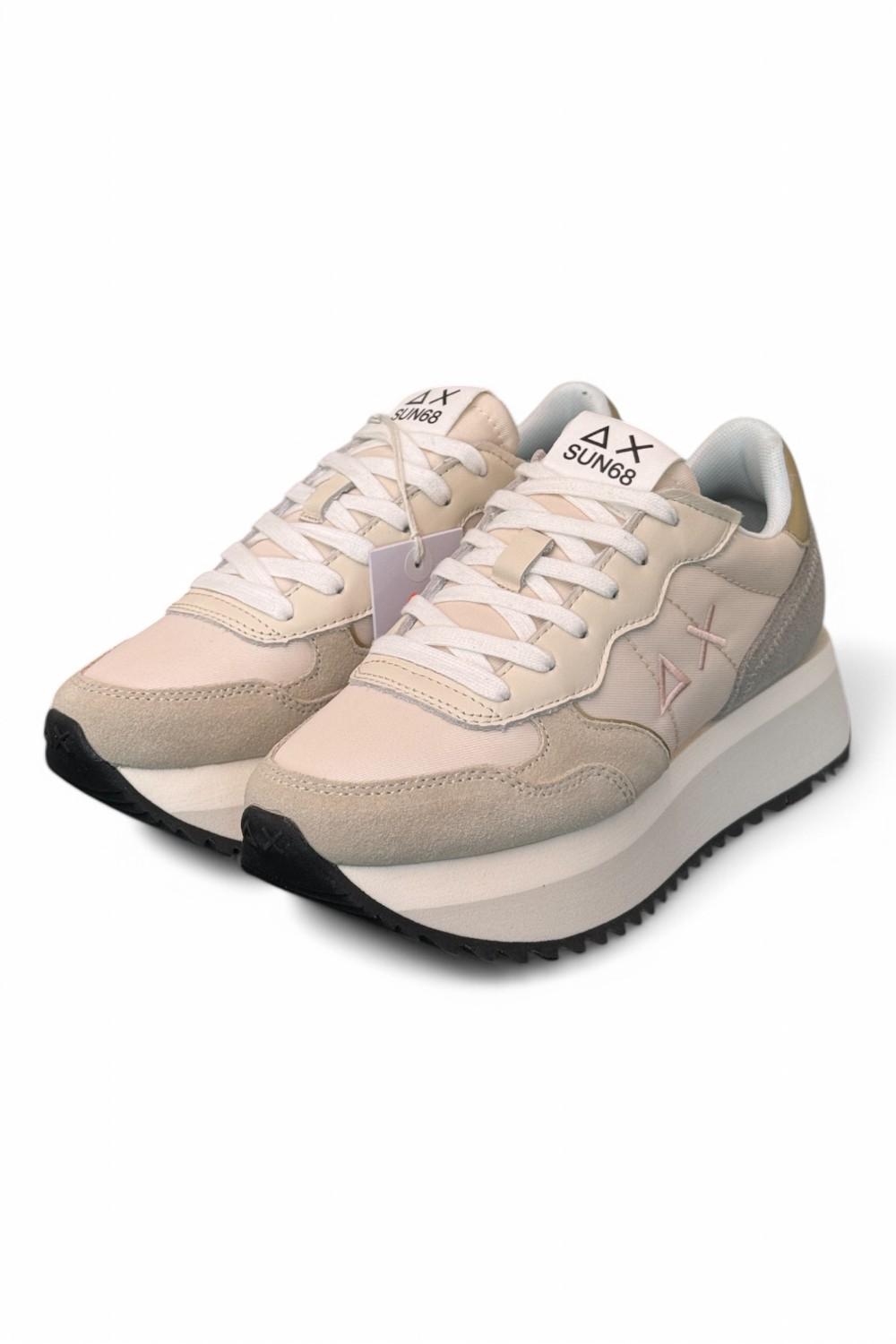 Sneaker donna SUN 68 BIG ALLY white beige grey 