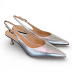 Slingback laminata argento T50 Chiconic 