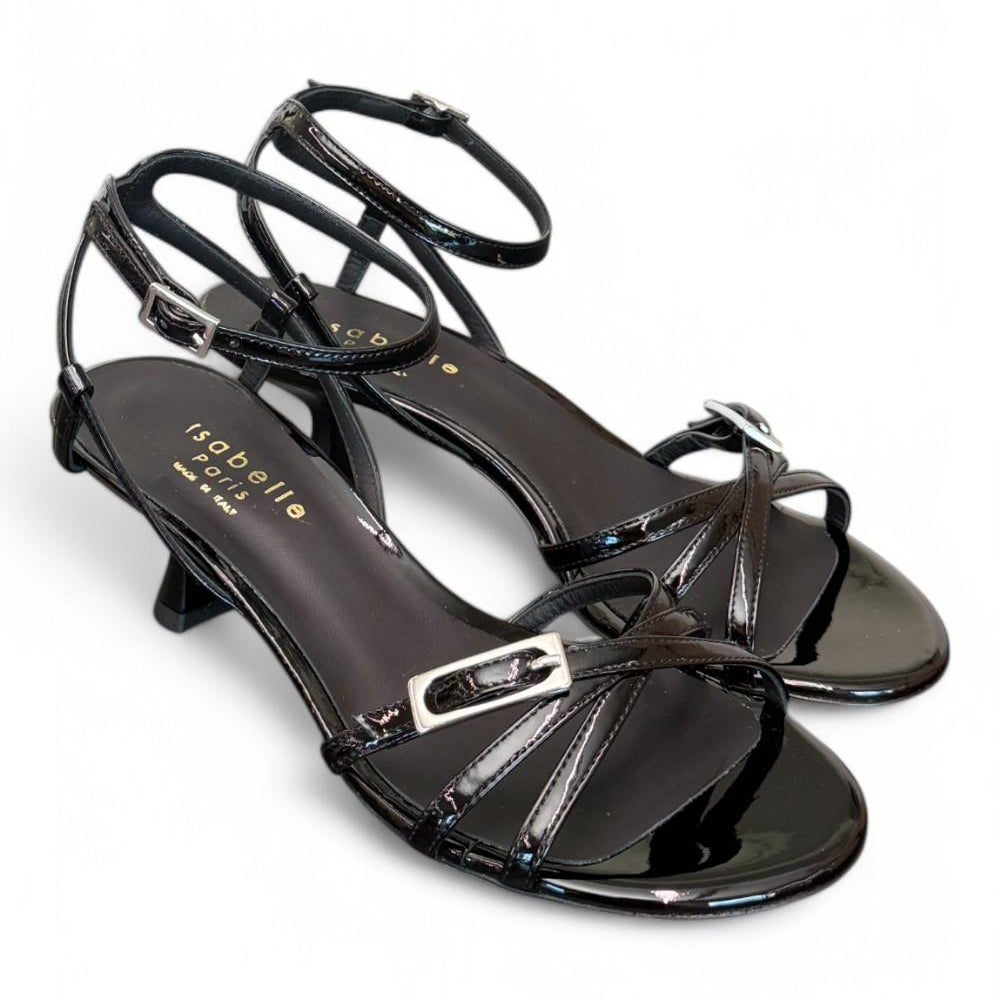 Sandalo mignon vernice nera T50 Isabelle Paris<BR/> 