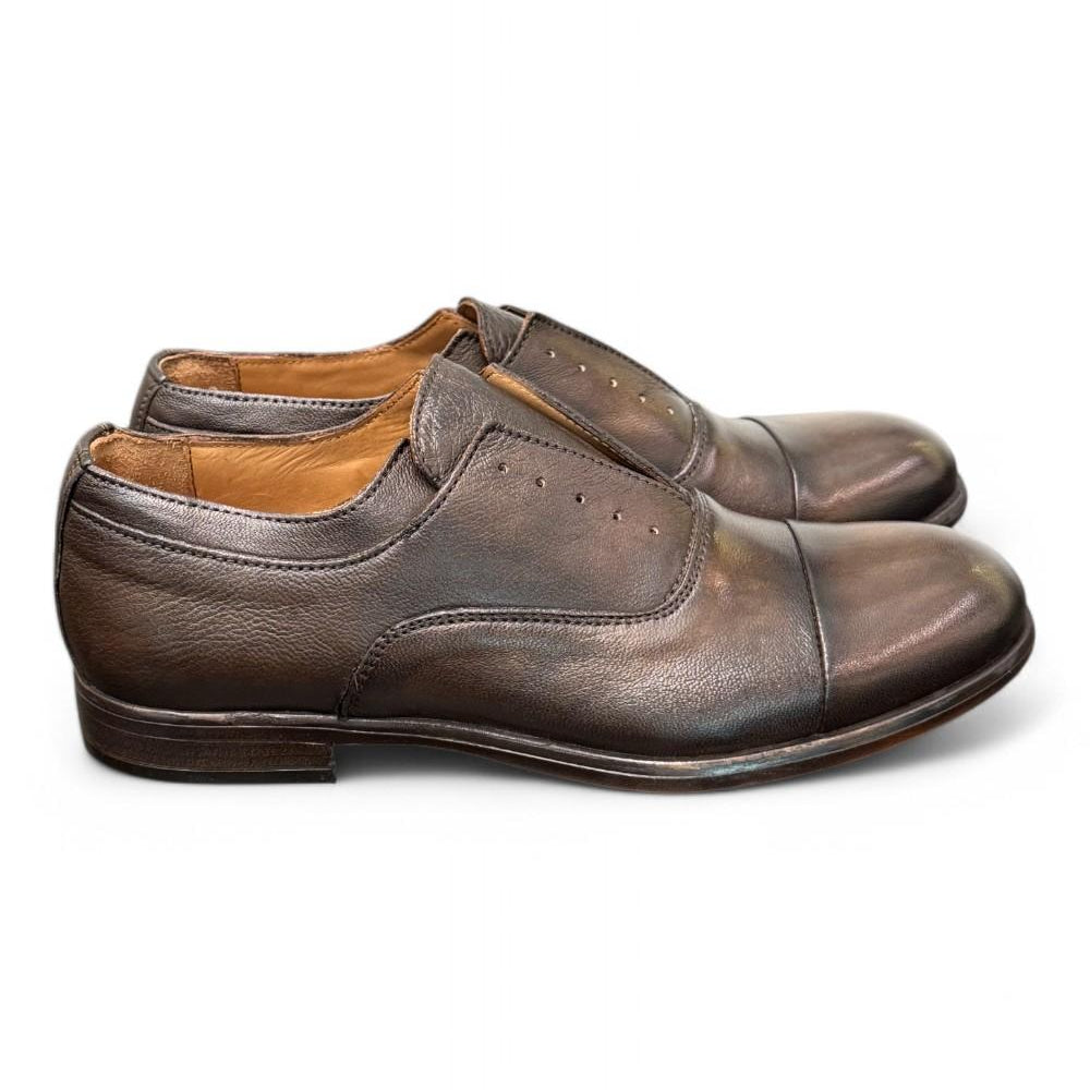 Scarpa uomo no-lace testa di moro F.lli Rennella 