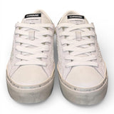Sneaker bianca argento platform Crime London 
