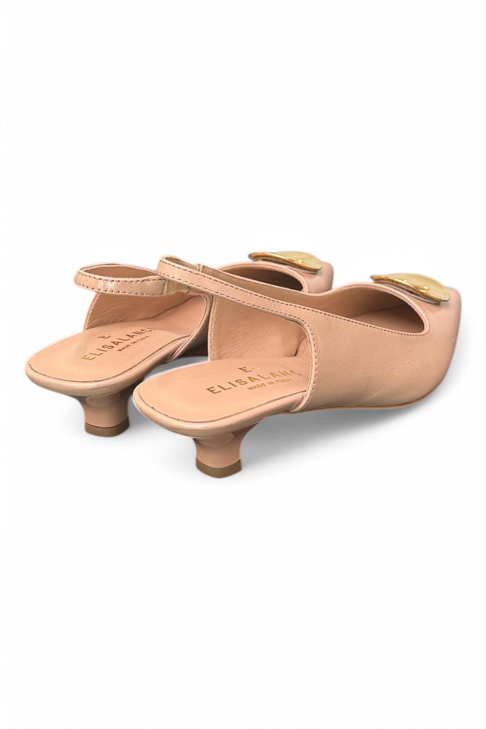 Slingback bottone nude Elisa Lanci 