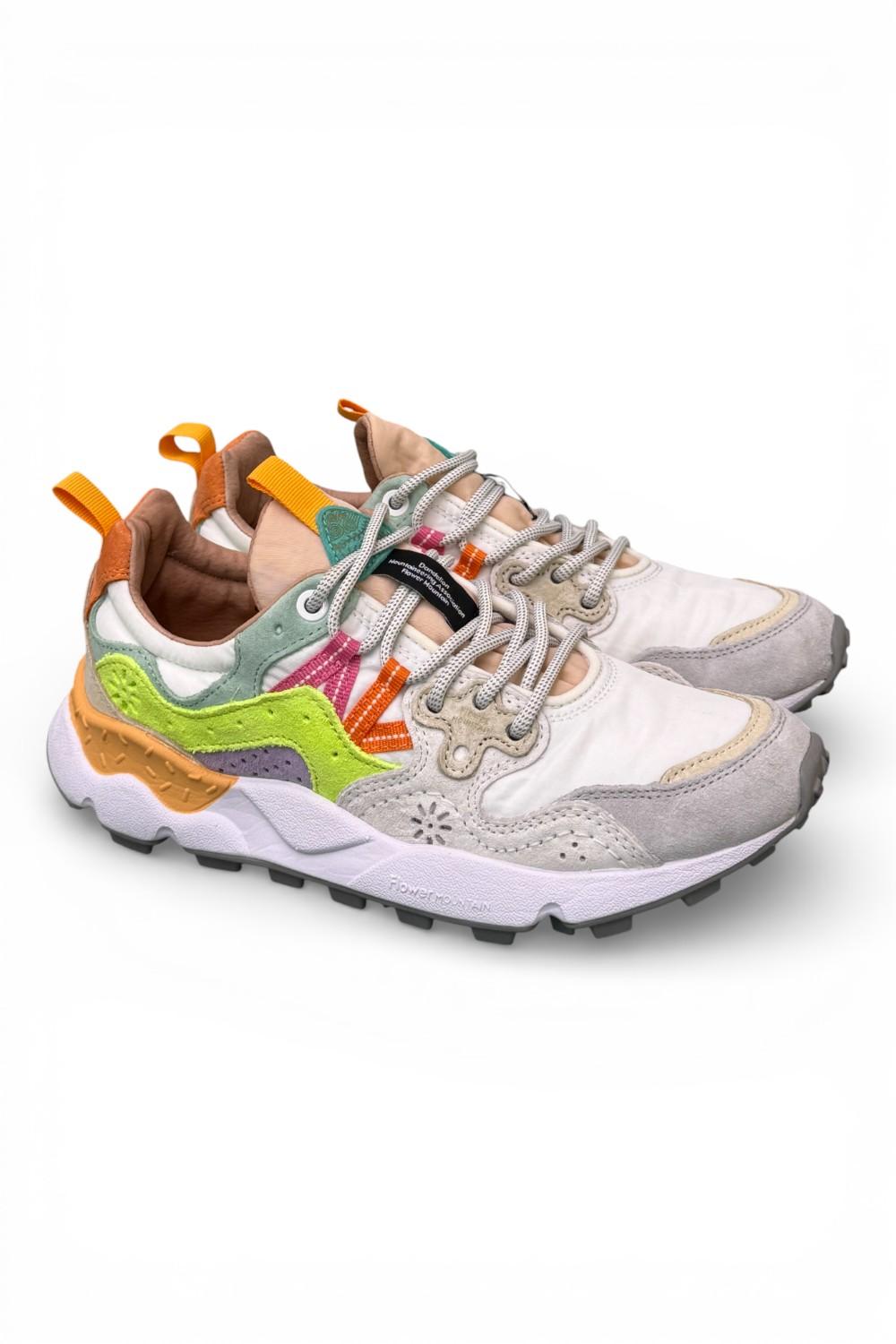 Sneaker donna Yamano 3 1n21 white mango multi Flower Mountain 