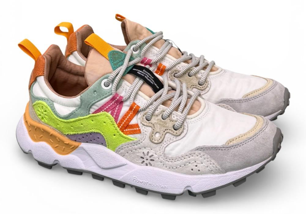 Sneaker donna Yamano 3 1n21 white mango multi Flower Mountain 
