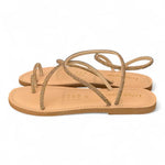 Sandalo infradito strass oro Le Salentine 