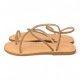 Sandalo infradito strass oro Le Salentine 