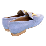 Mocassino suede cielo accessorio Francesco B. 