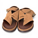 Sandalo infradito fascia suede sigaro Inuovo<BR/> 