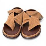 Sandalo infradito fascia suede sigaro Inuovo<BR/> 