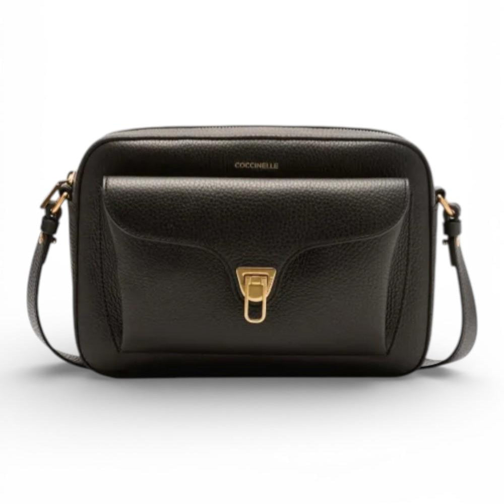 Borsa Beat Soft Coccinelle camera case grande nera<BR/> 