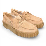 Barca Clarks Boat Cleyhill Torhill suede beige cipria 