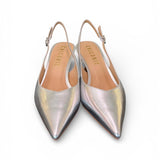 Slingback laminata argento T50 Chiconic 