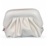 Pochette chiusura scatto ecopelle milk 