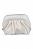 Pochette chiusura scatto ecopelle milk