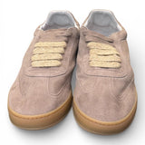 Sneaker uomo Soldini 80 Akira suede forato beige tortora 