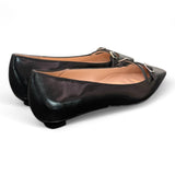 Ballerina cintino pelle nera flat Les Autres<BR/> 