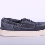 Scarpa barca tela blu Natural World 