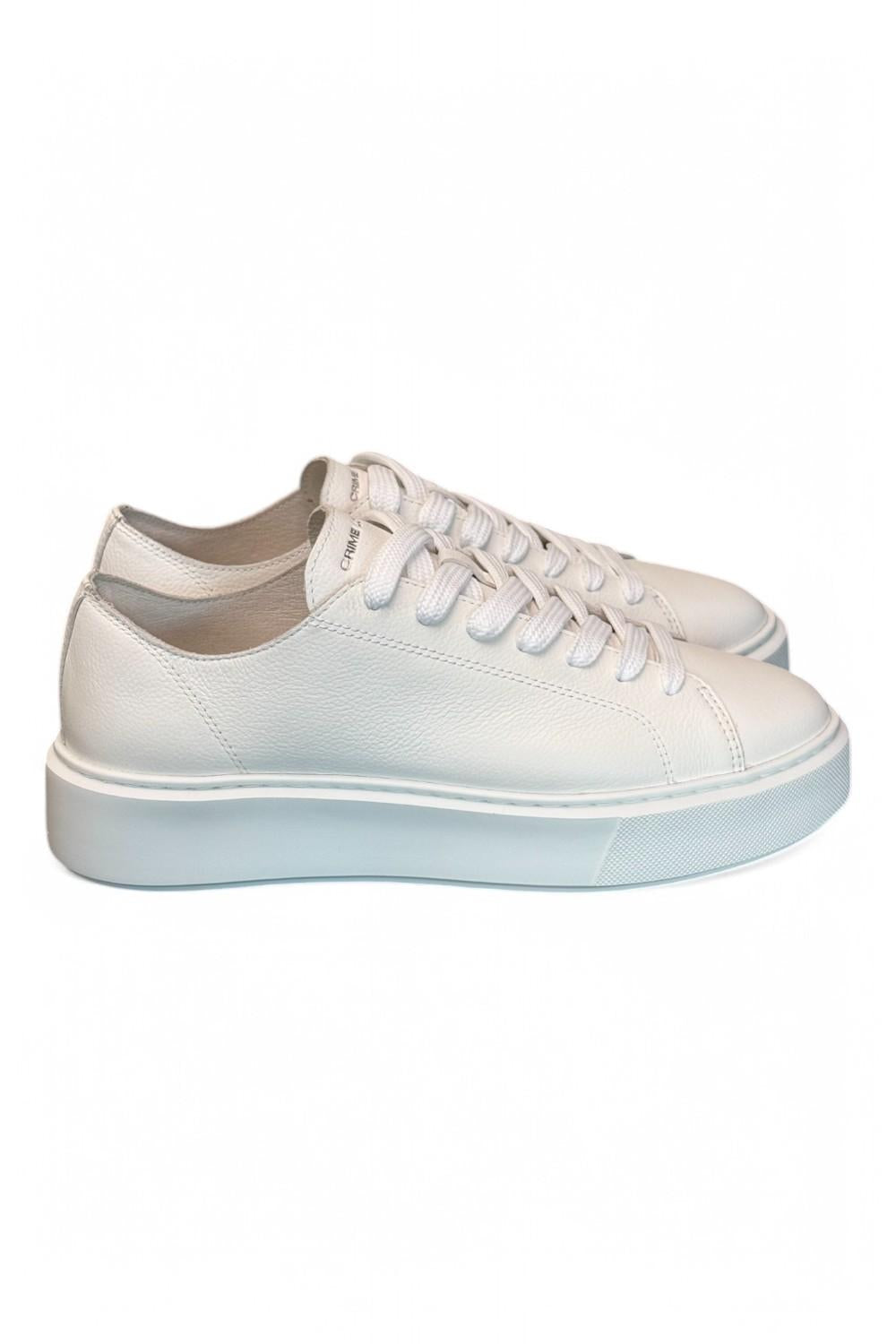 Sneaker donna RAW CUT ALL WHITE Crime bianca 
