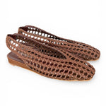 Slingback intrecciata testa di moro Bianca Di 