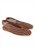 Slingback intrecciata testa di moro Bianca Di