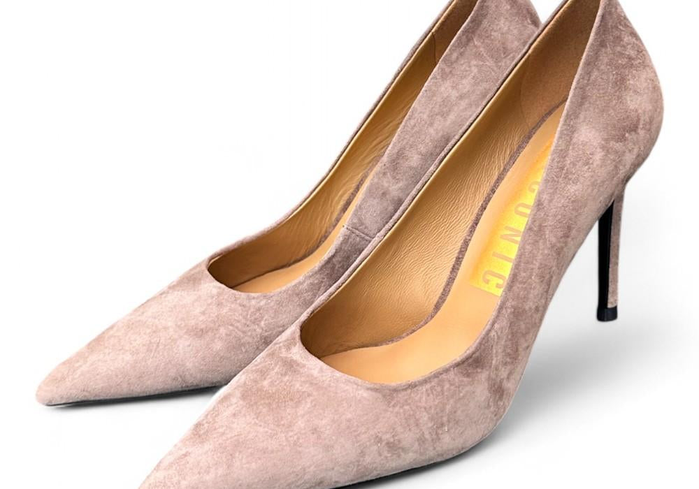 Decolté camoscio taupe tacco 90 CHICONIC<BR/> 