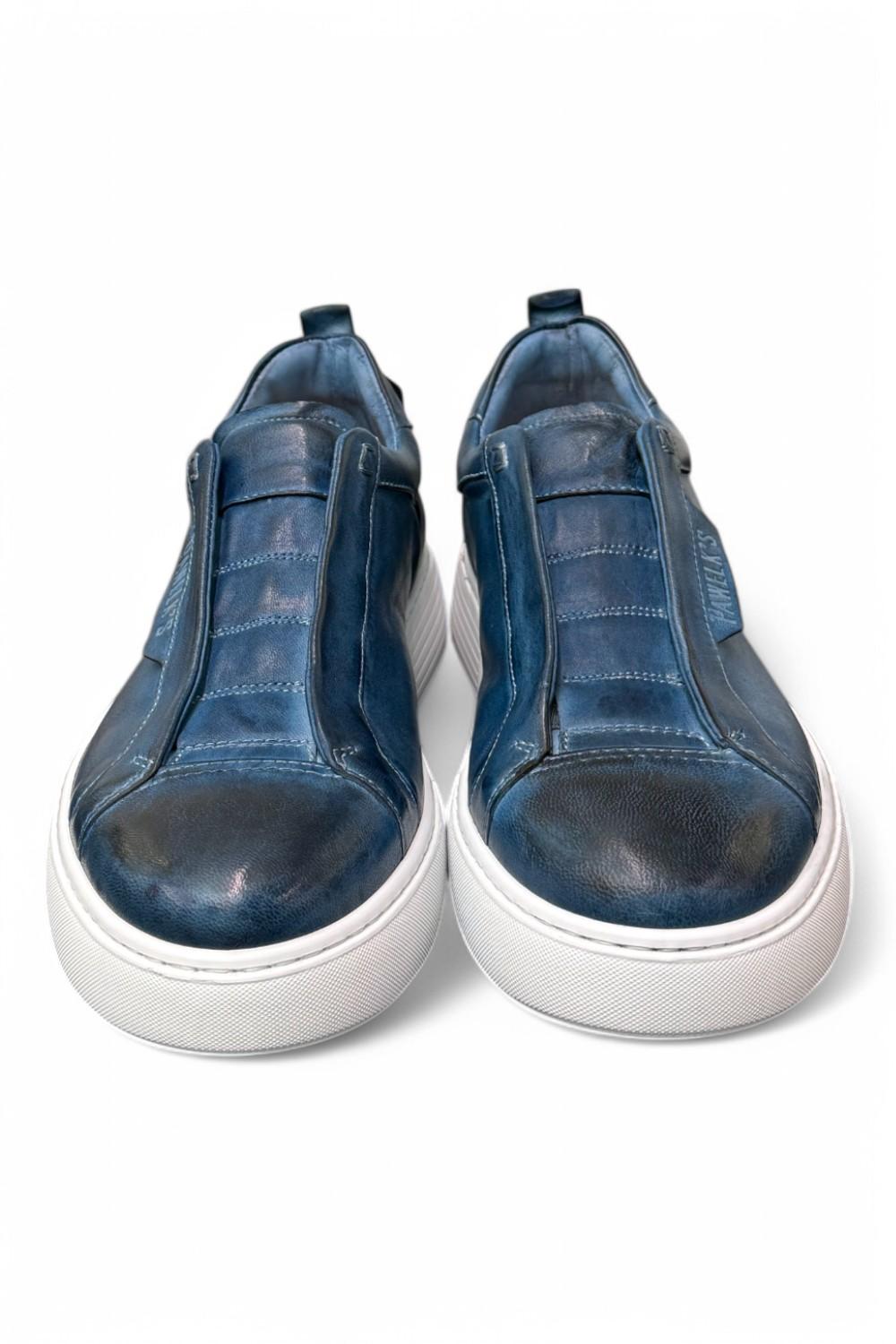 Sneaker uomo slip on blu Pawelks 