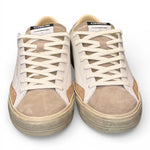 Sneaker vulcanizzata bianca beige grigia Crime London Distressed stone grey 