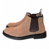 Stivaletto beatles suede tortora Dino Draghi<BR/> 