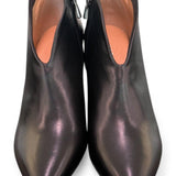 Stivaletto V in pelle nera tacco 80 Anima 