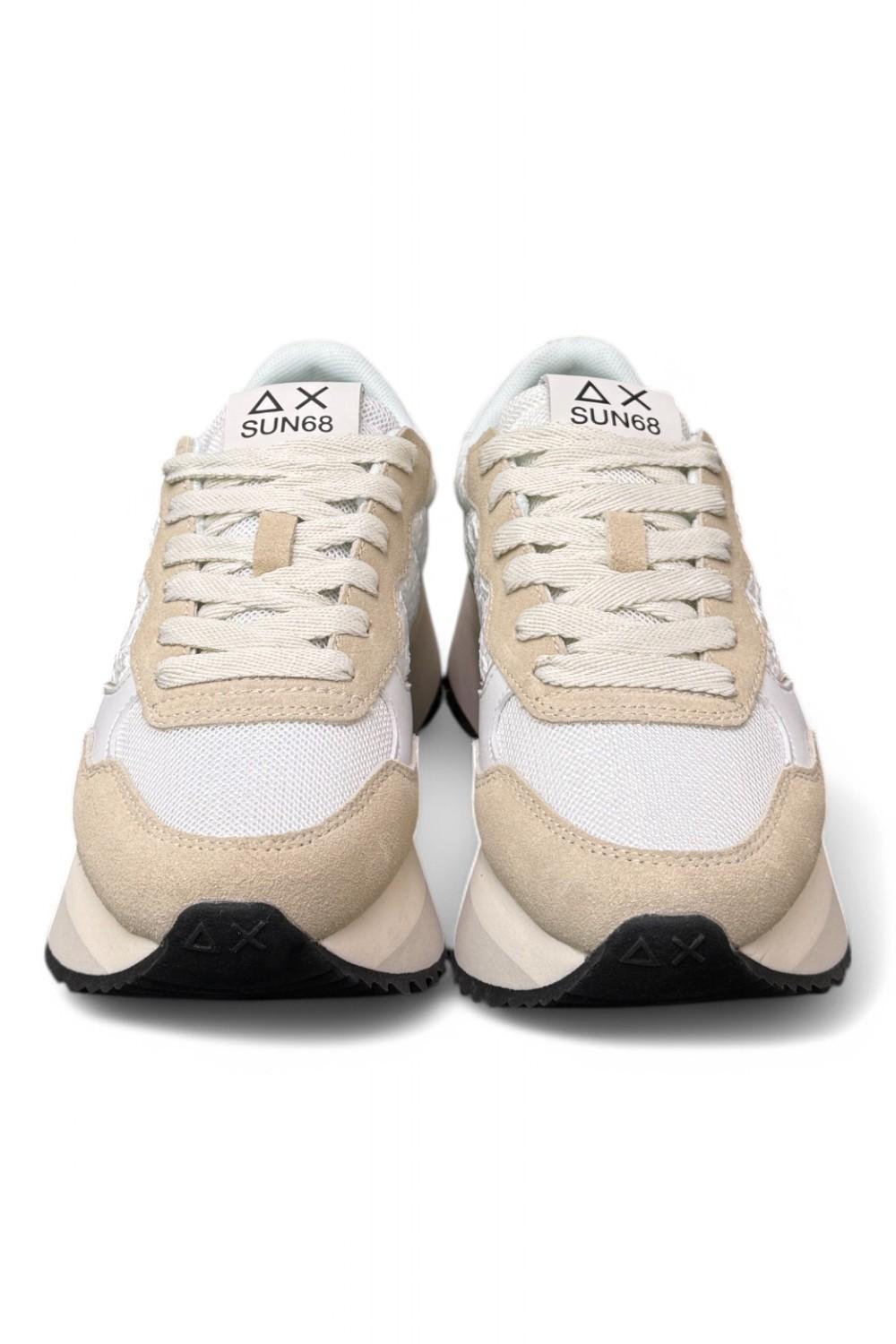 Sneaker donna SUN 68 BIG ALLY flower white 