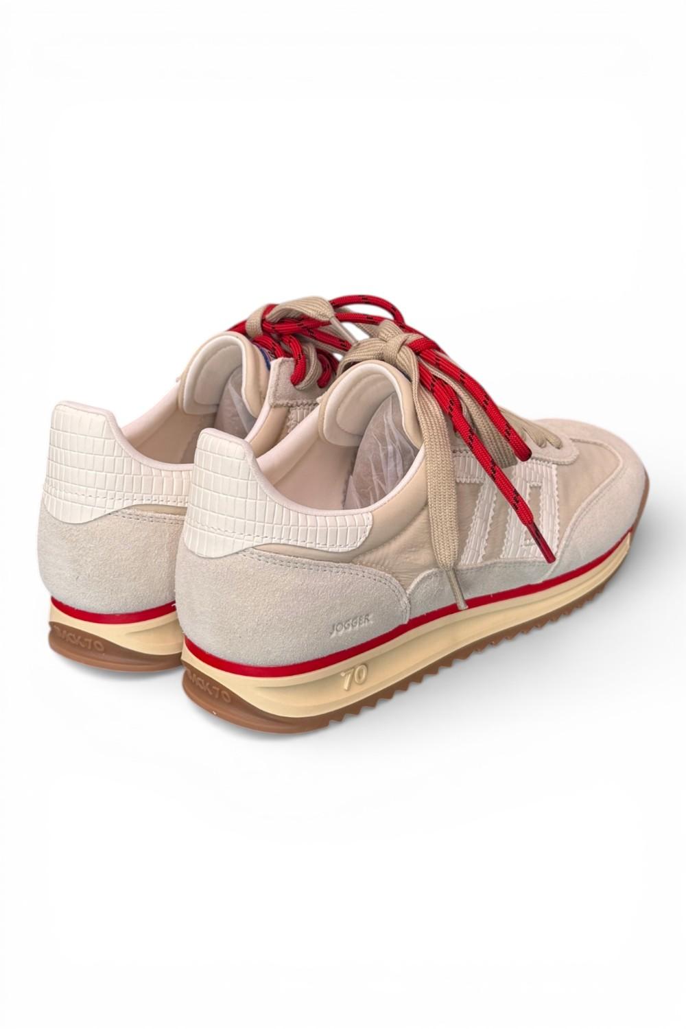 Sneaker Jogger nylon beige Back70 