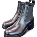 Beatles tacco pelle nera Dei Colli<BR/> 