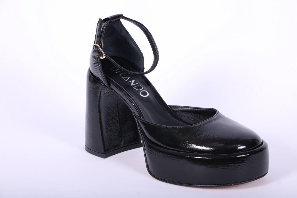 Semiaperto plateau naplak nero forma tonda Brando 