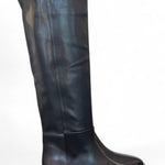 Stivale lungo forma tex pelle nera Elisa Lanci<BR/> 