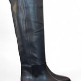 Stivale lungo forma tex pelle nera Elisa Lanci<BR/> 