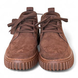 Polacco uomo Torhill Lace Hi Dark brown nabuk Clarks<BR/> 