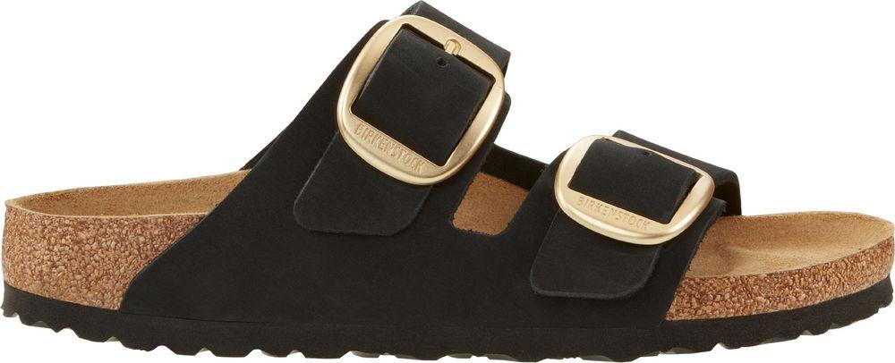 Ciabatta Arizona Big Buckle nabuk Black Birkenstock 1023290 