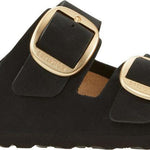 Ciabatta Arizona Big Buckle nabuk Black Birkenstock 1023290 