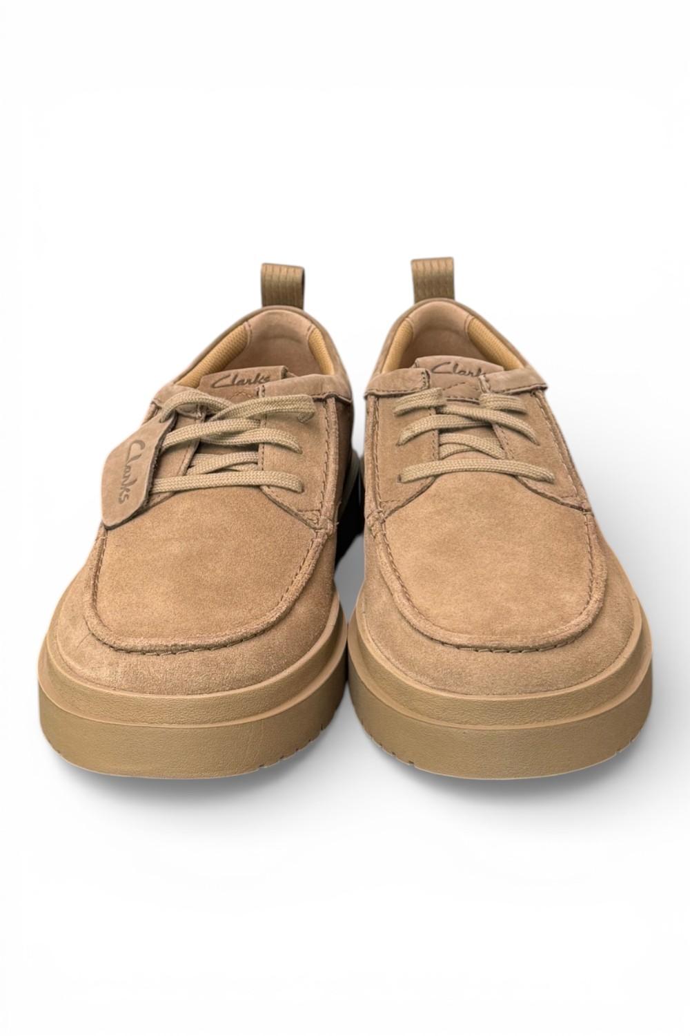 Scarpa uomo Polden Moc sabbia Clarks<BR/> 