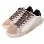 Sneaker uomo Crime London Blade Raw Shade pelle e suede bianco beige 