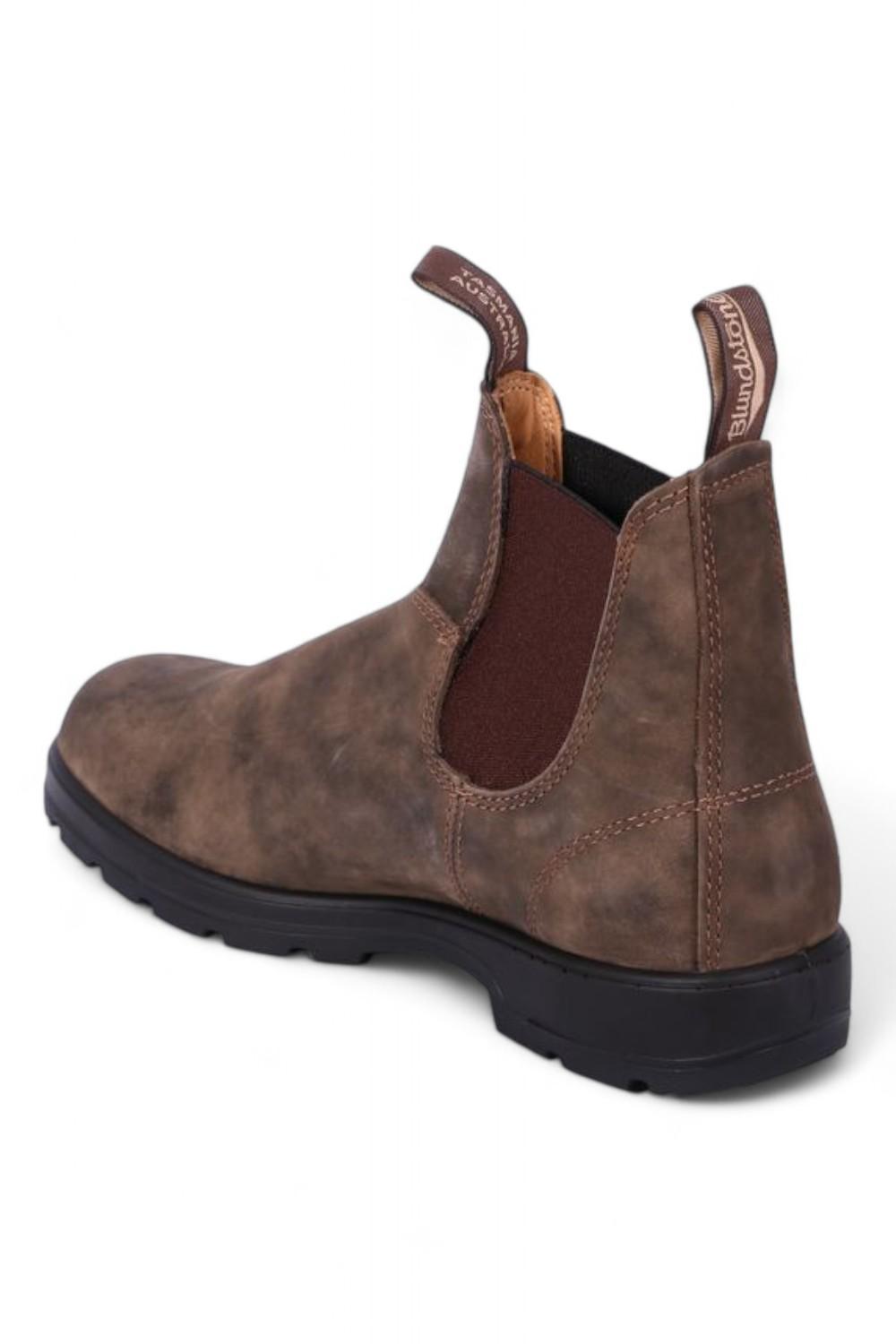 Stivaletto beatles pelle ingrassata marrone Blundstone donna 