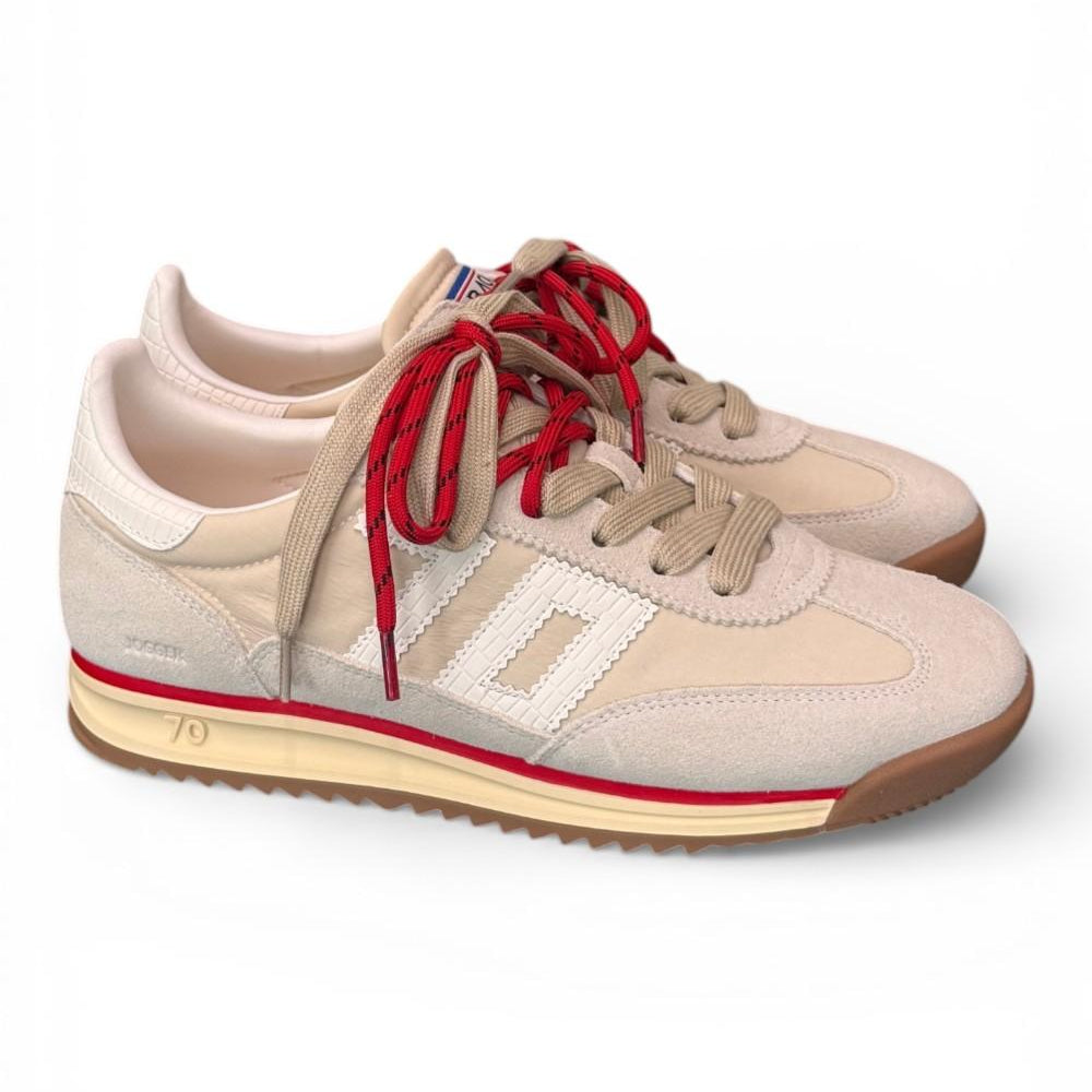 Sneaker Jogger nylon beige Back70 