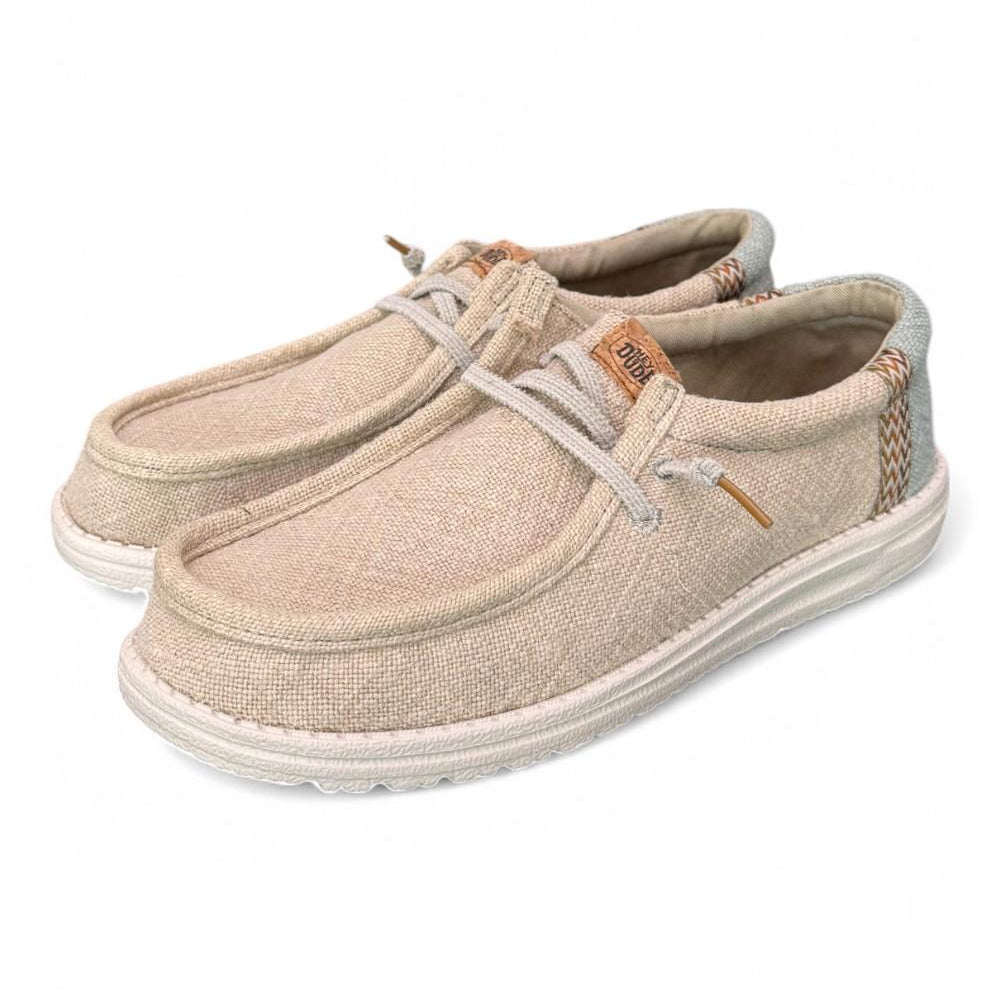 Sneaker uomo wally Juta stone beige Hey Dude<BR/> 