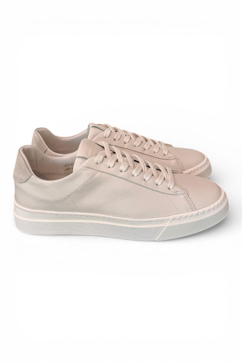 Sneaker uomo pelle panna Stokton<BR/> 