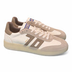 Sneaker uomo  Boston suede bianco beige Back 70<BR/> 