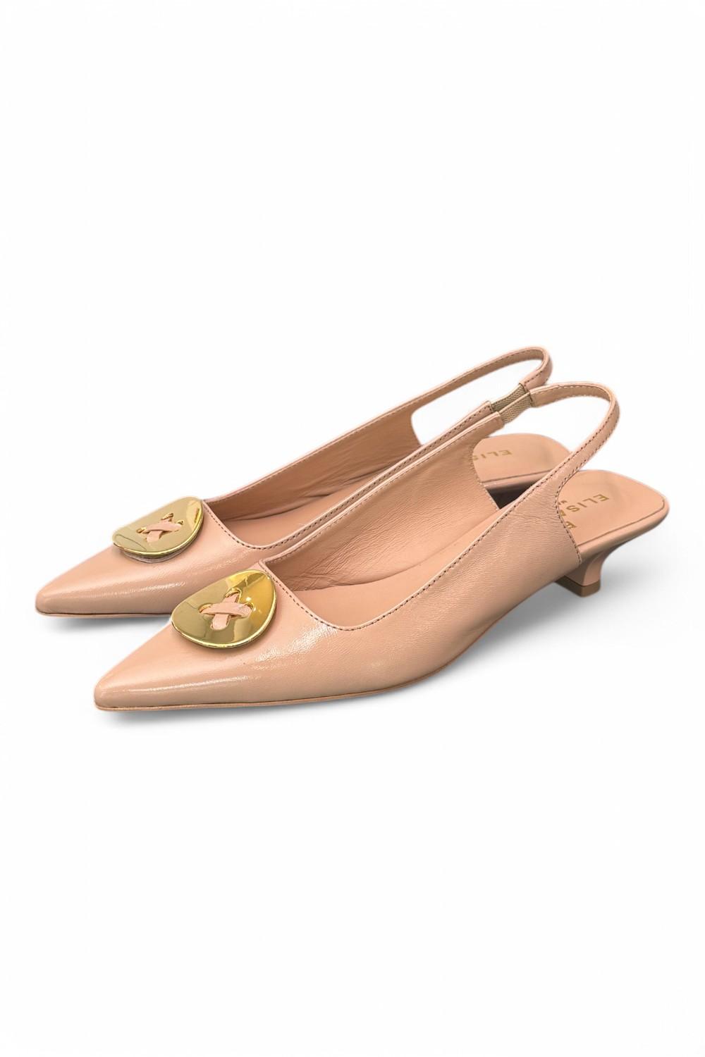Slingback bottone nude Elisa Lanci 